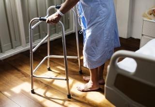 Elderely Man with Walker