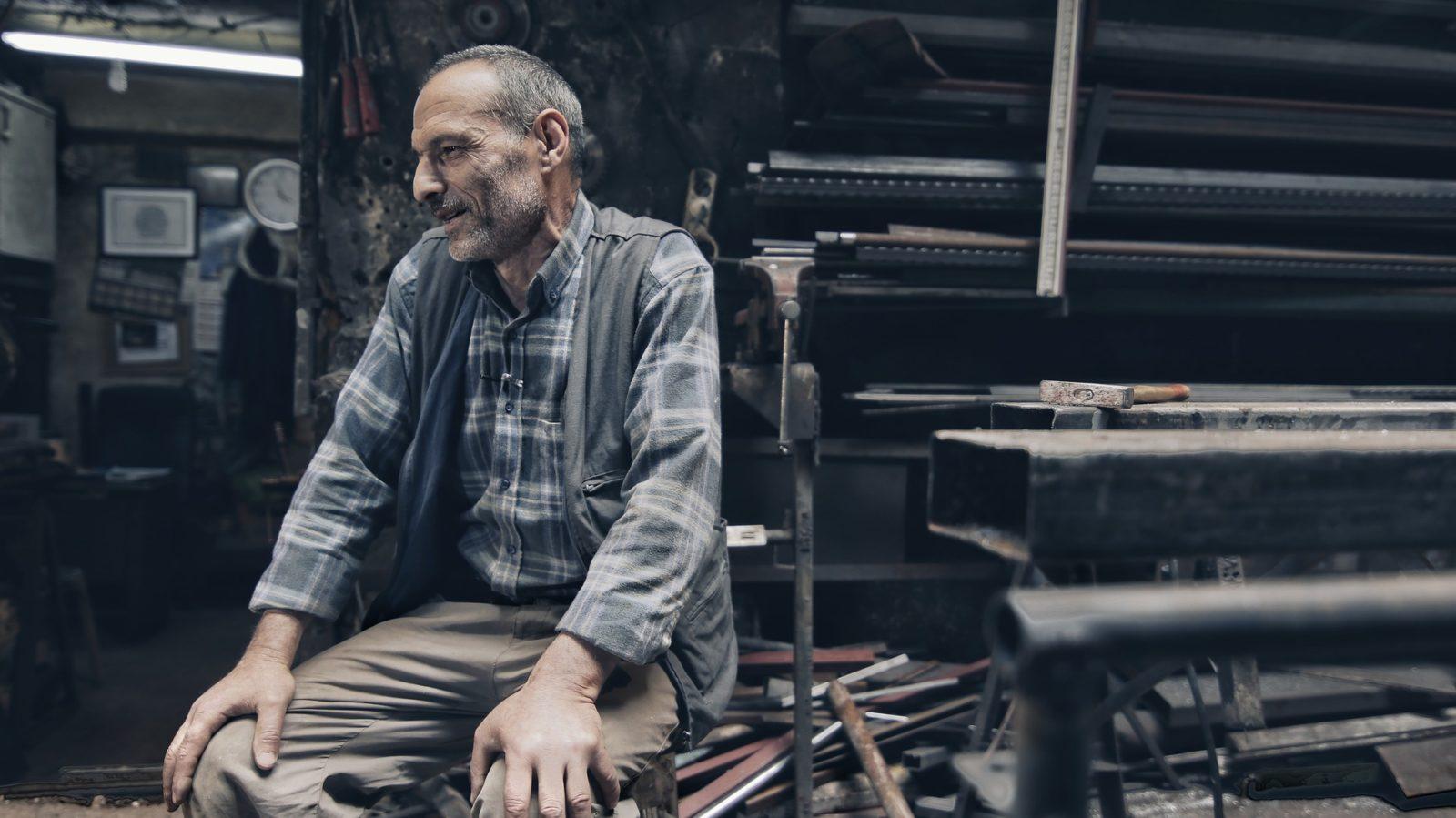 Old Man in Shop