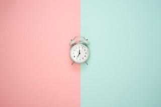 graphic with clock