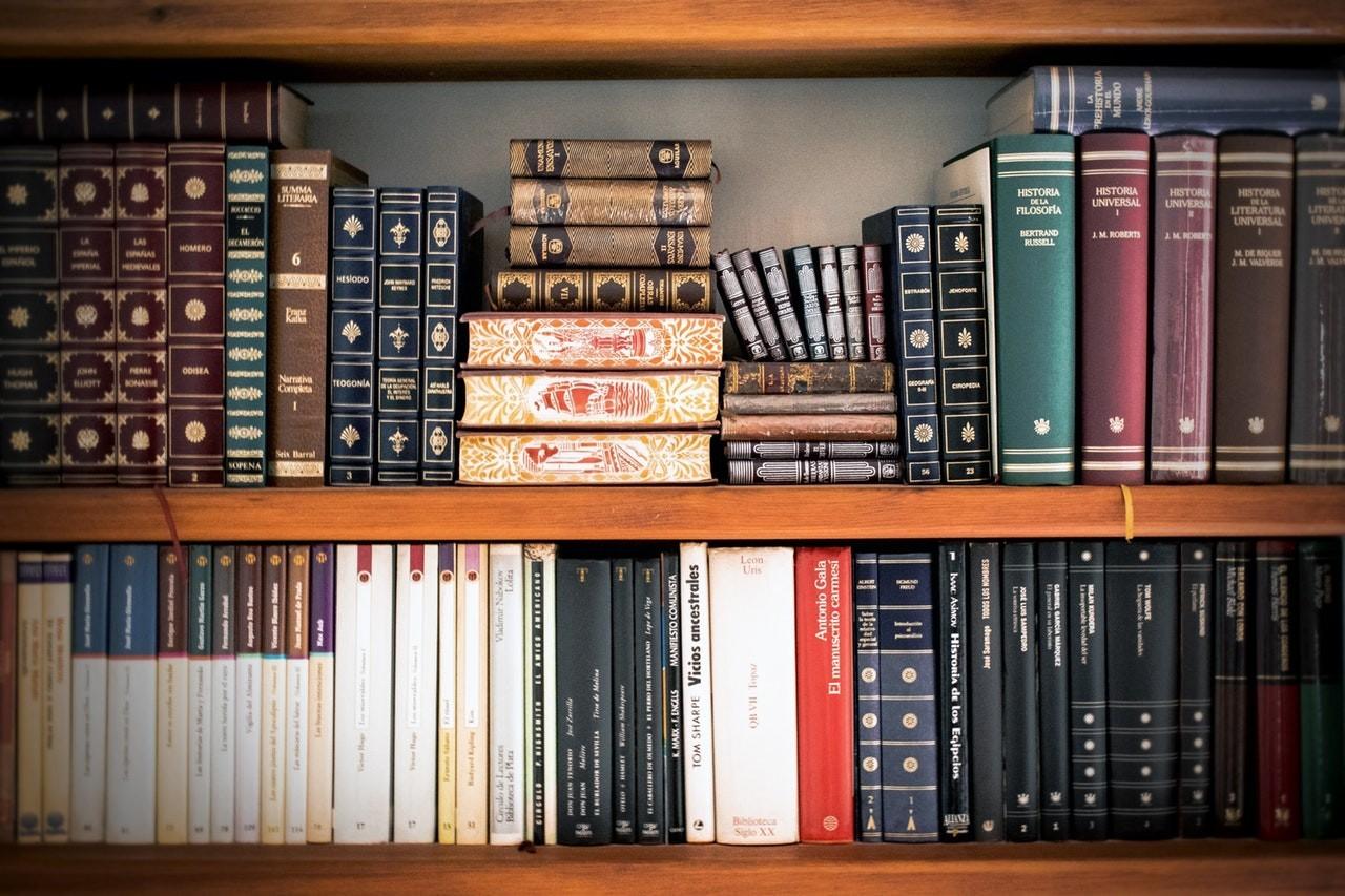 books on shelf