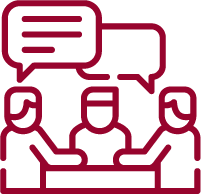icon of three people talking