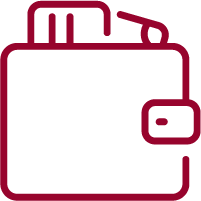 closed wallet icon
